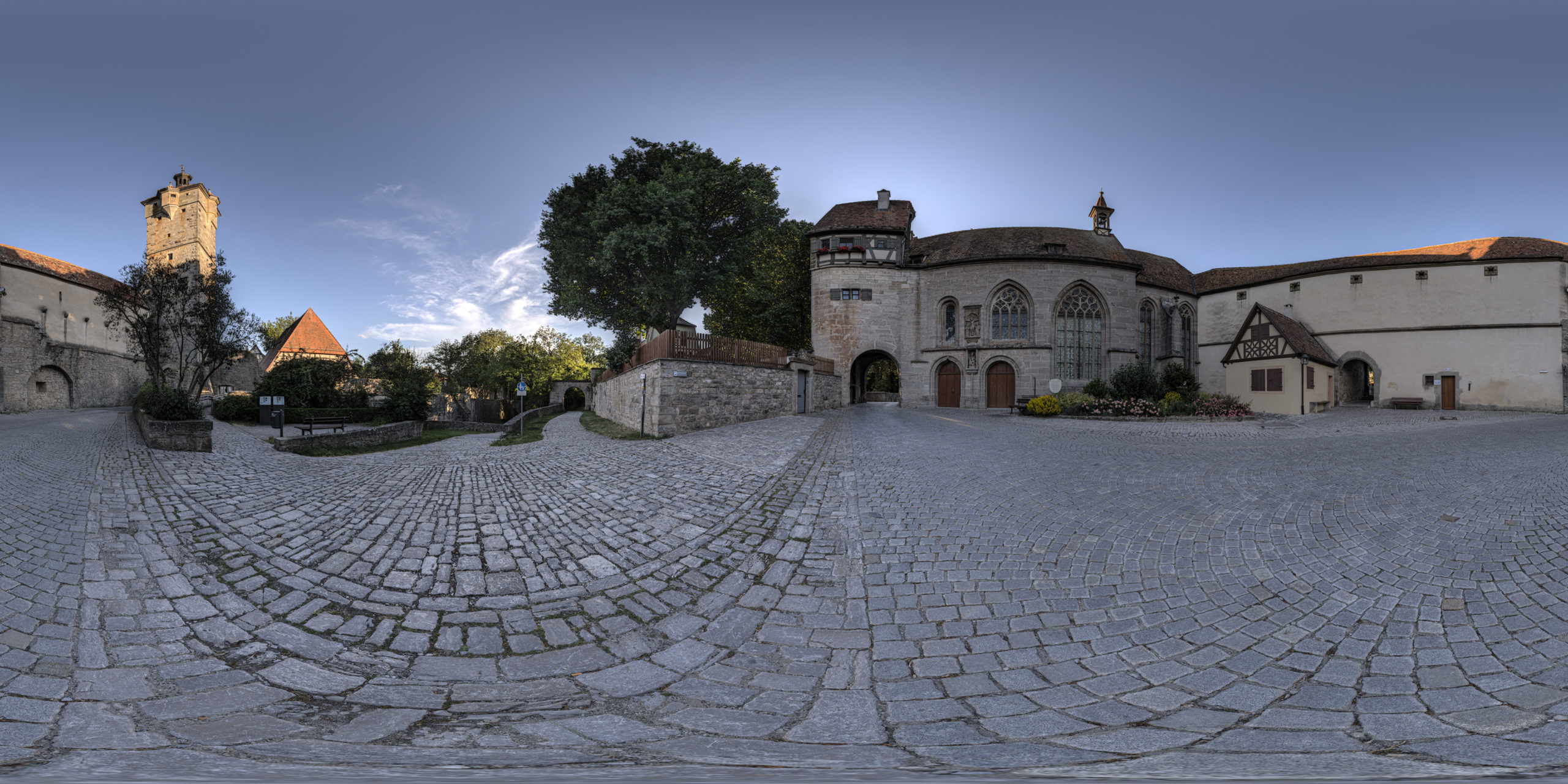 HDRI-Skies-Saint-Wolfang-Yard-Rothenburg-Ob-Der-Tauber