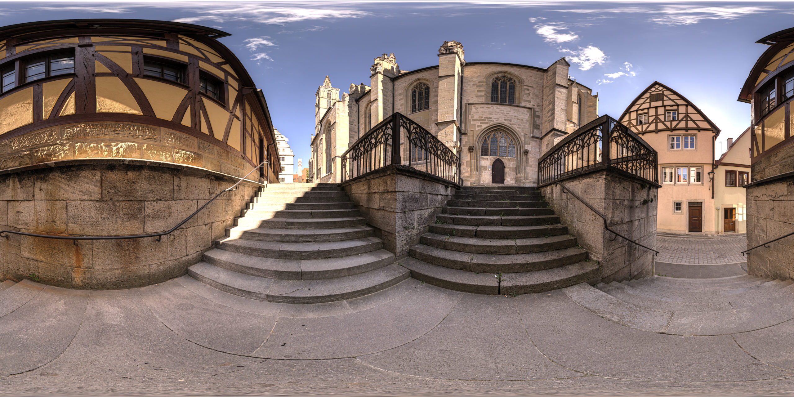 HDRI-Skies-Stairs-To-Saint-Jakob-Rothenburg-Ob-Der-Tauber