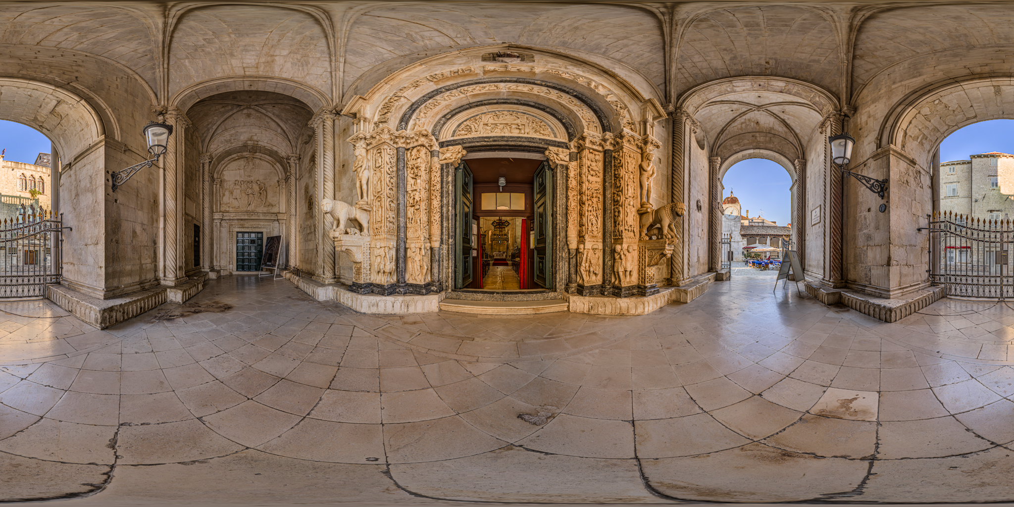 HDRI-Skies-Cathedral-Saint-Lovre-Entrance-Trogir